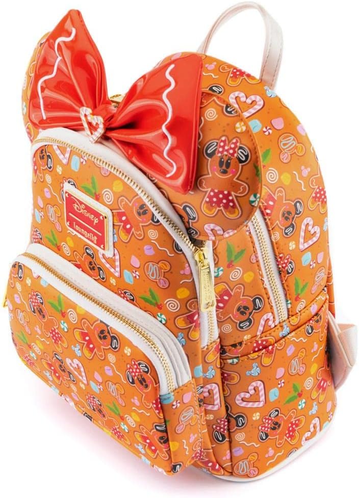 Loungefly Disney Gingerbread all over print with Ears Mini Backpack and Headband Set-5