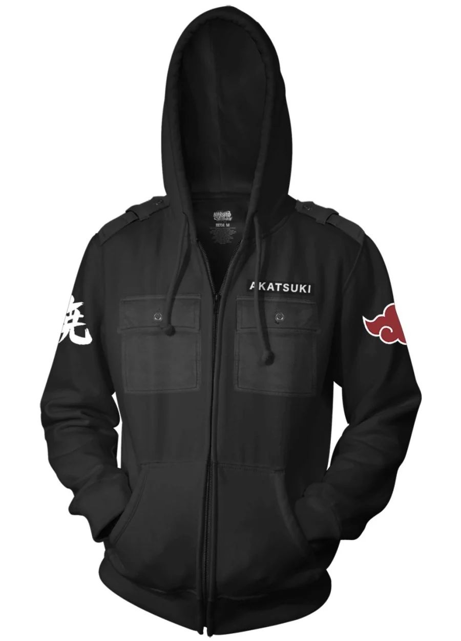 Naruto Shippuden Akatsuki Military Zip Hoodie-2