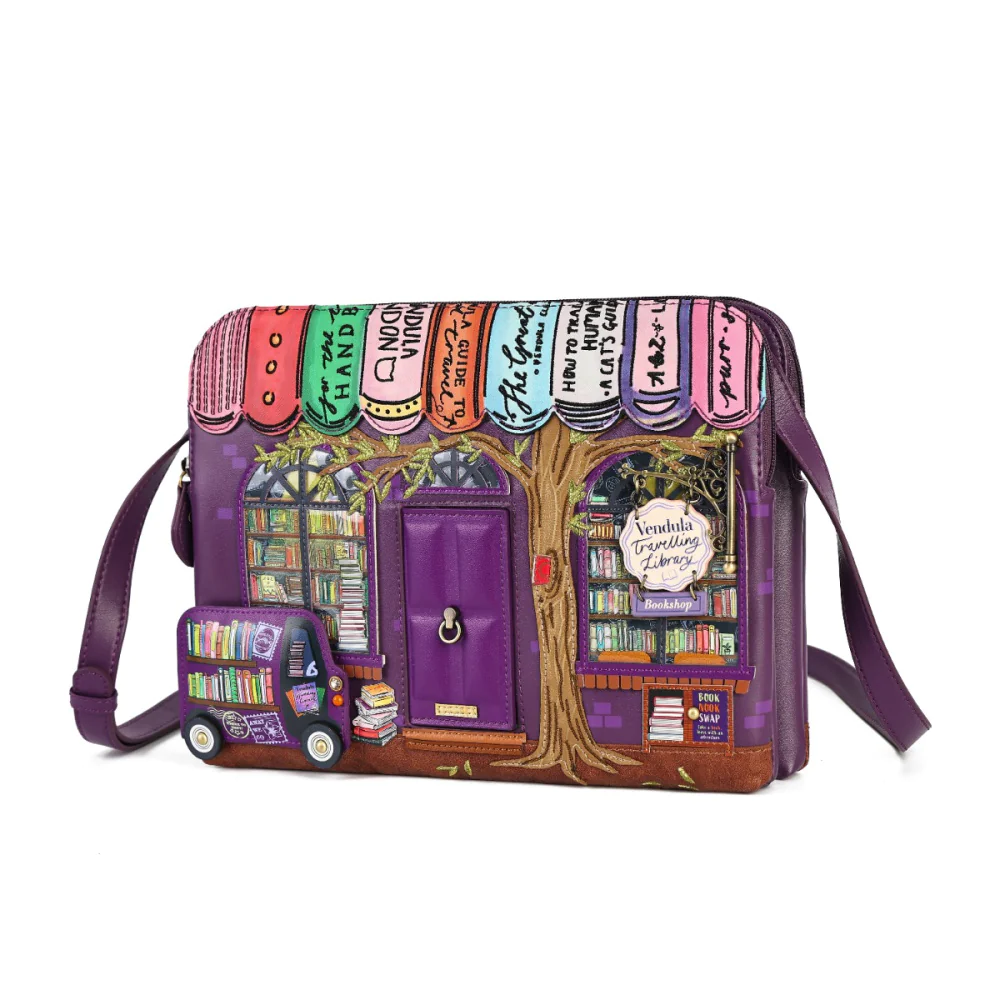 Vendula London Travelling Library Bookshop Bella Bag-zoom-4