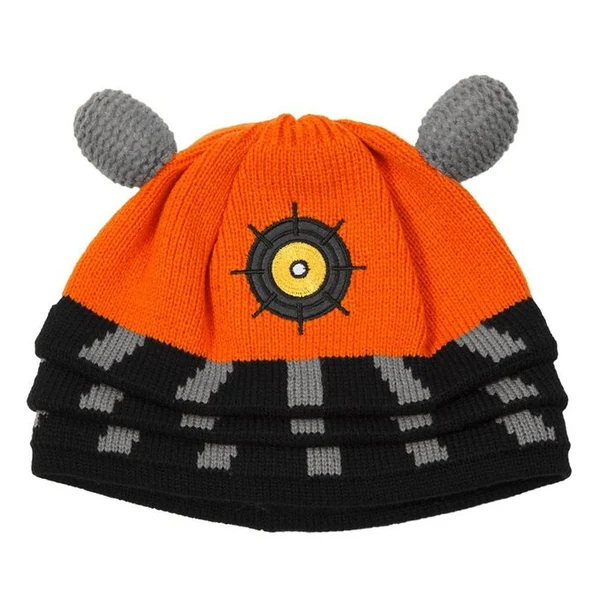 Doctor Who Orange Dalek Extraterrestrial Cyborg Beanie-1