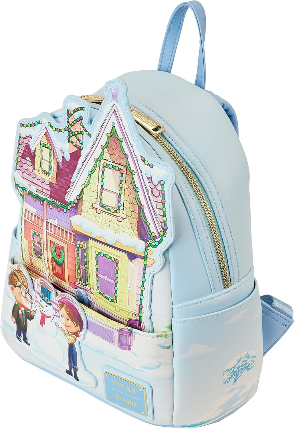 Loungefly Disney Pixar Up House Holiday Light Up Mini Backpack