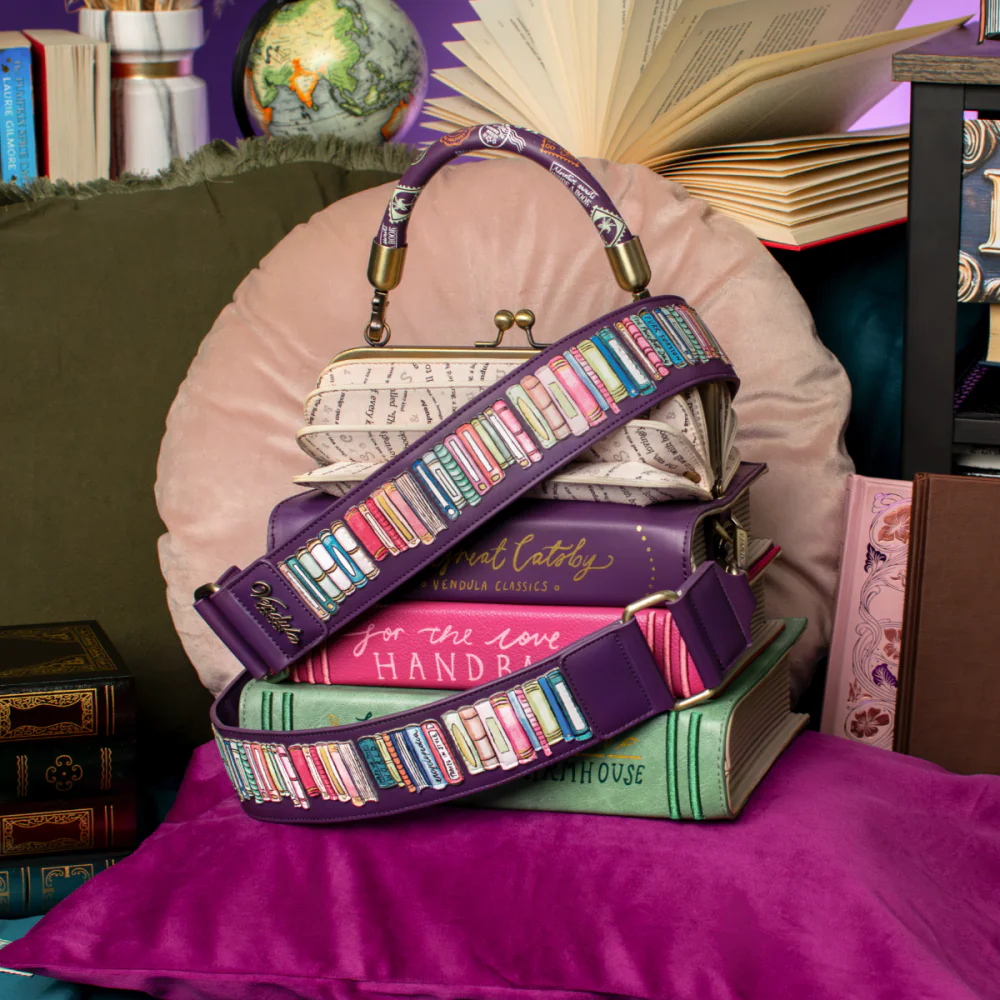 Vendula London Travelling Library Bookshop Turn The Page Bag-zoom-10