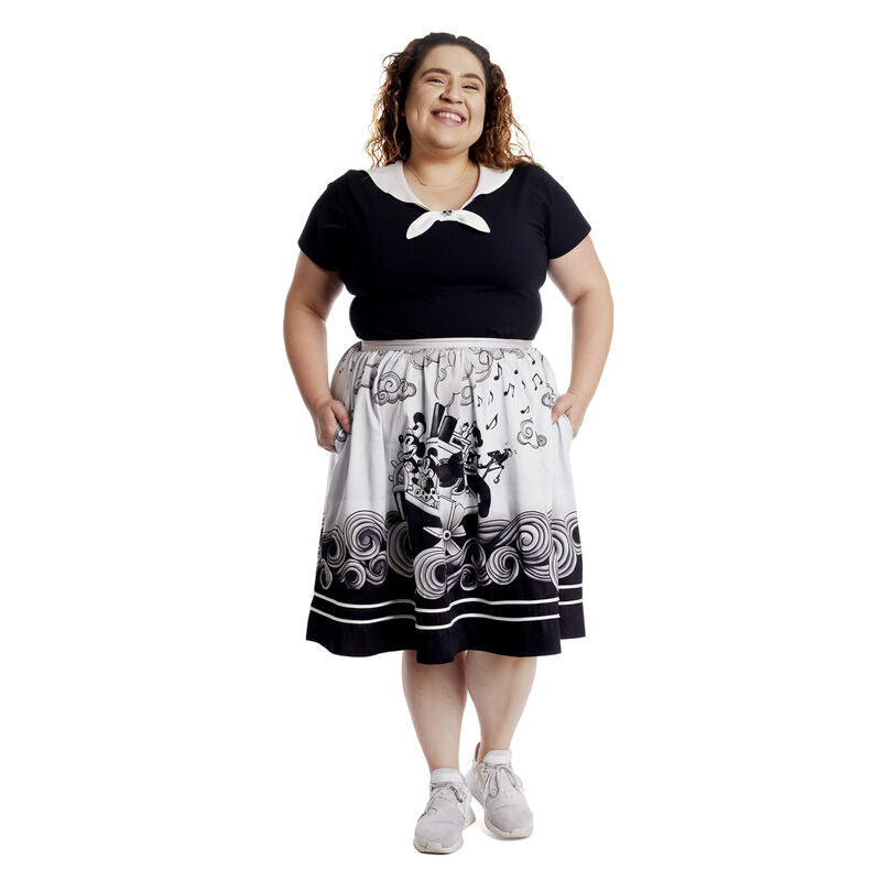 Loungefly Stitch Shoppe Steamboat Willie Sandy Skirt