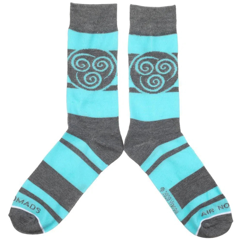 Avatar: The Last Airbender - Four Nations Crew Socks (4 Pairs) - Bioworld - Water Tribe, Earth Kingdom, Fire Nation, Air Nomads-zoom-2