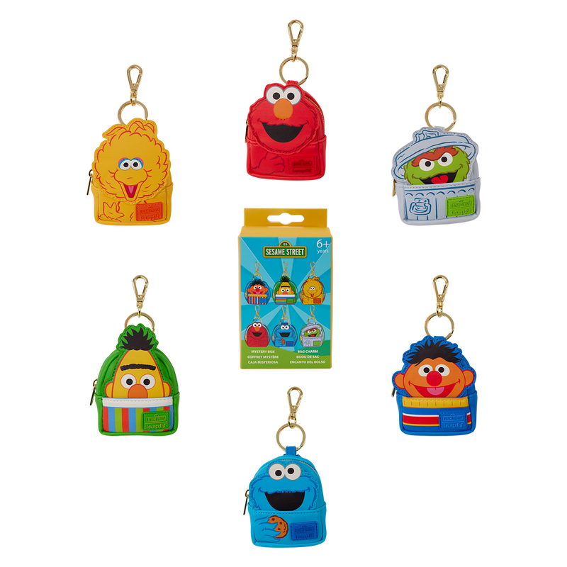 Loungefly Sesame Street Exclusive Cosplay Mystery Mini Backpack Keychain Charm-zoom-1