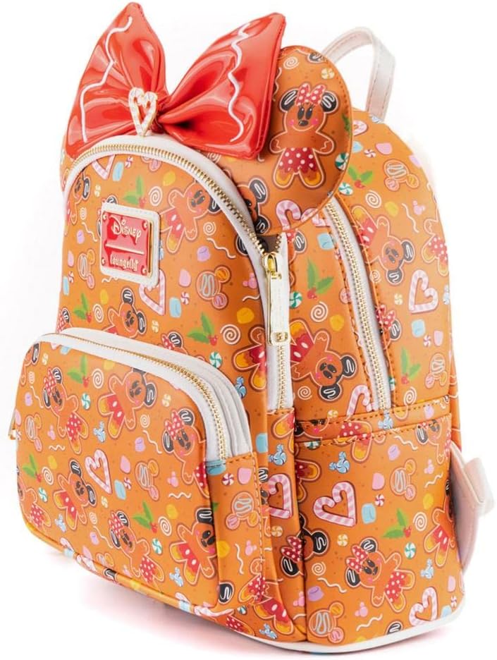 Loungefly Disney Gingerbread all over print with Ears Mini Backpack and Headband Set-zoom-3