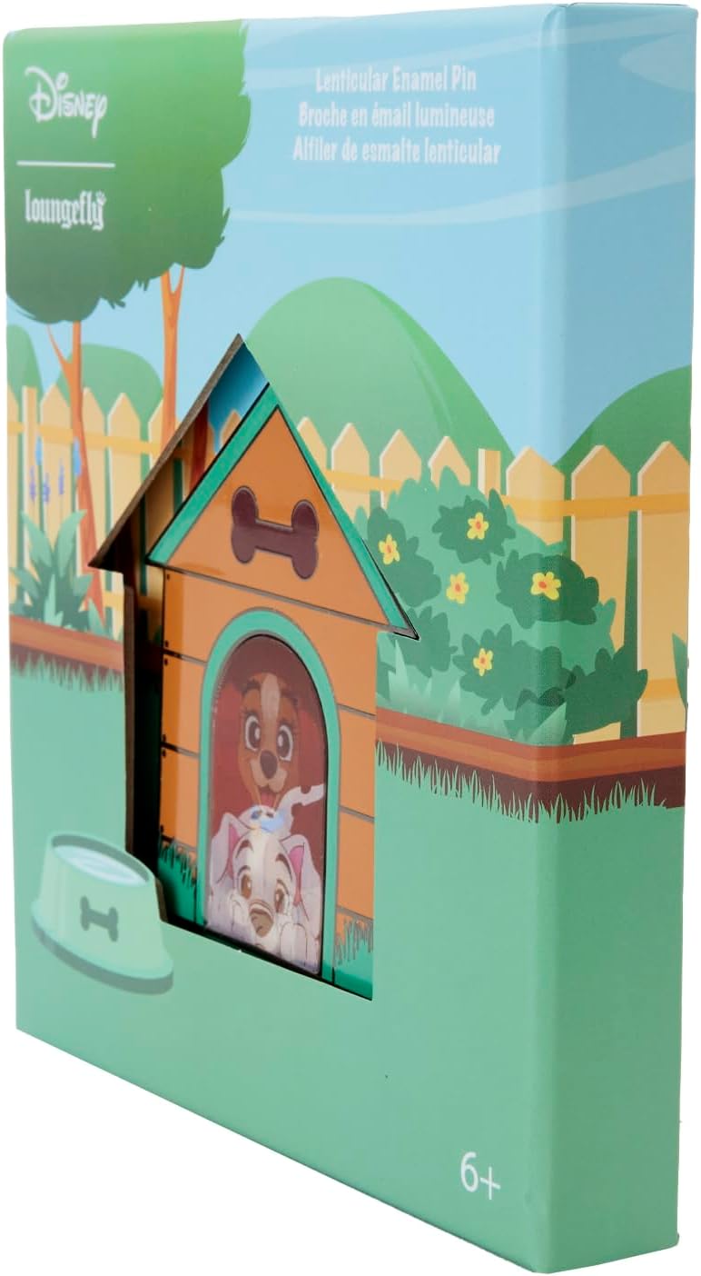 Loungefly Disney I Heart Disney Dogs Dog House 3" Collector Box Triple Lenticular Pin-3
