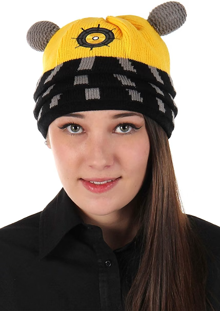 Doctor Who Yellow Dalek Extraterrestrial Cyborg Beanie-zoom-3