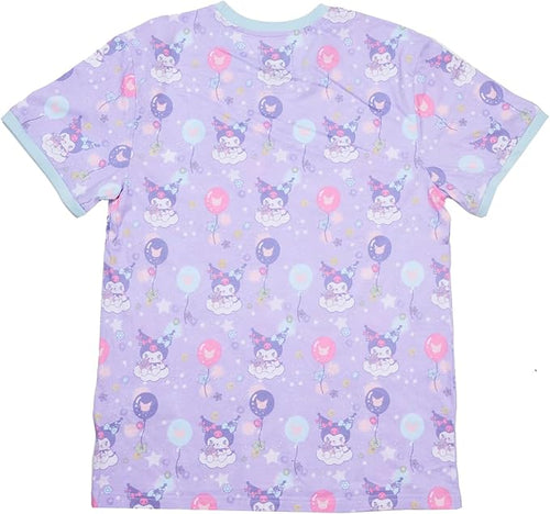 Loungefly Apparel Sanrio Kuromi Carnival Crew unisex t shirt