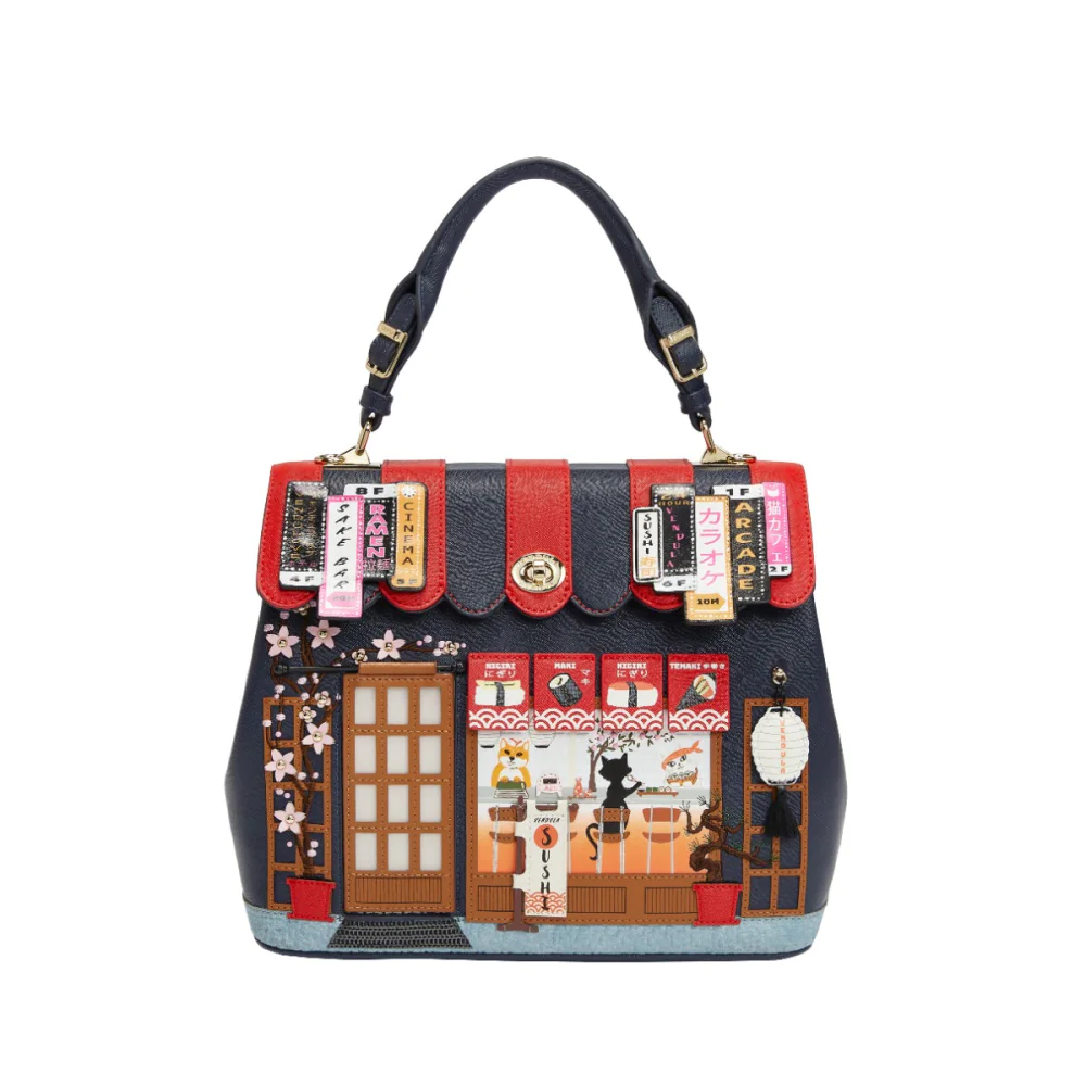 Vendula London Vendula Sushi - Blue Edition Grace Bag-zoom-2