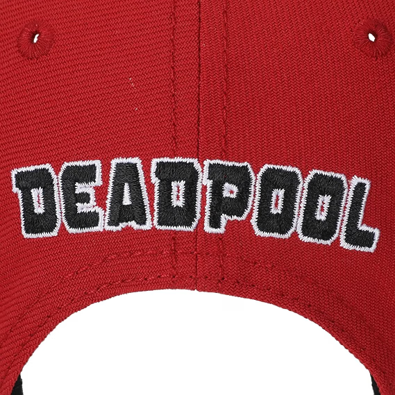 Marvel Deadpool Big Face Flat Bill Snapback-5