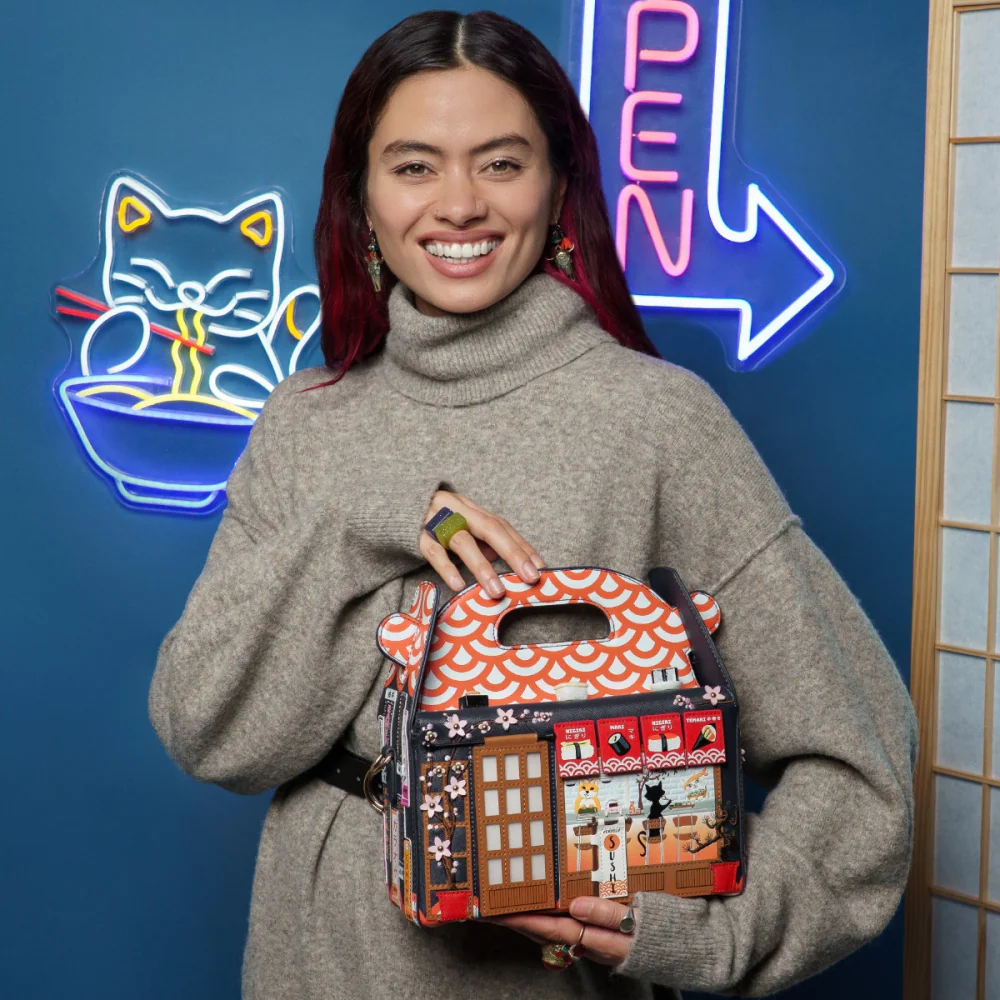 Vendula London Vendula Sushi - Blue Edition Takeaway Box Bag-zoom-4