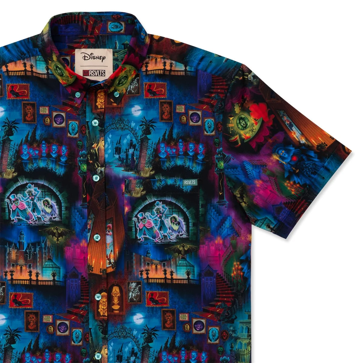 RSVLTS Disney's Haunted Mansion "999 Happy Haunts" – KUNUFLEX Short Sleeve Shirt-1