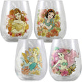 Disney Princess 18 oz. Contour Glass - Set of 4