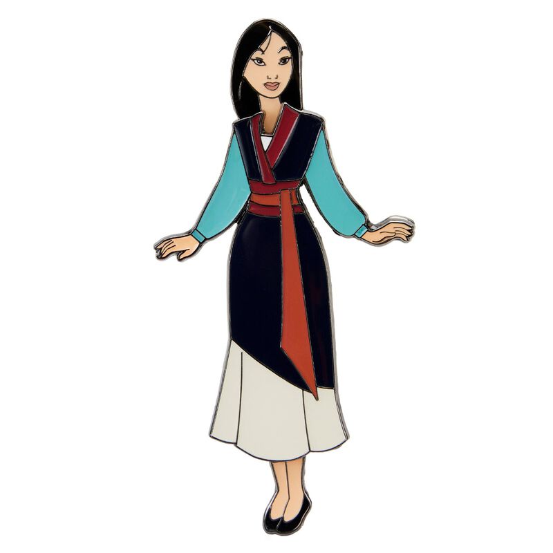 Loungefly Pin Set - Mulan Magnetic Paper Doll Pin Set-5