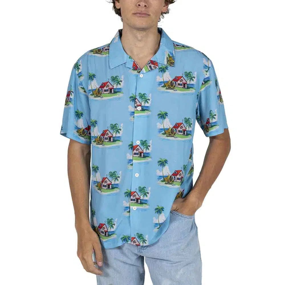 Dragon Ball Z - Kame House Button Up Shirt - Bioworld-1