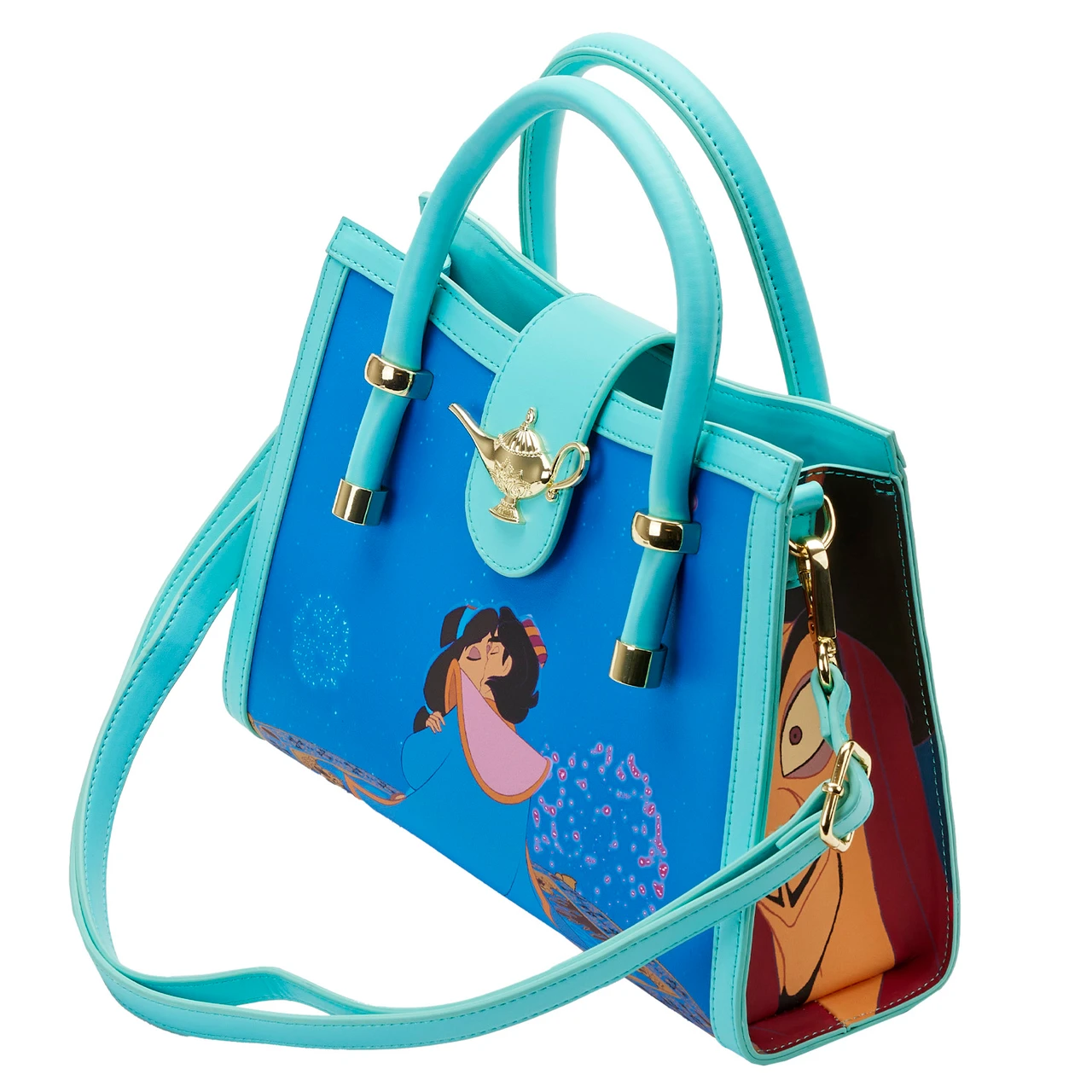 Loungefly Disney Aladdin & Jasmine Princess Series Crossbody Bag Purse-3