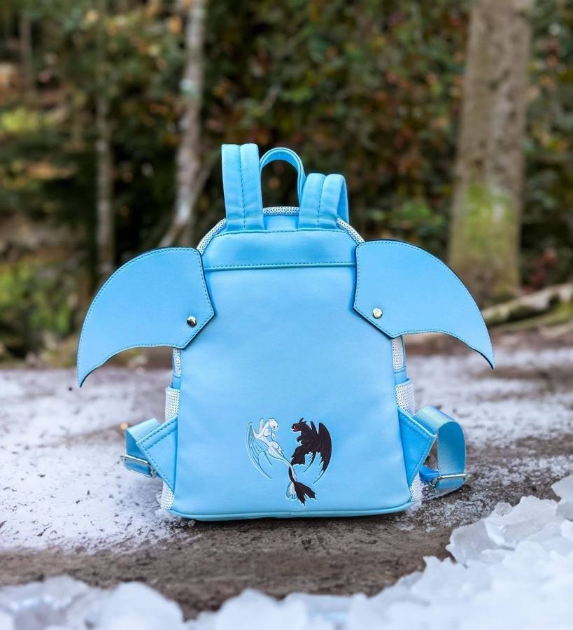 Loungefly Exclusive Lightfury how to train your dragon mini backpack