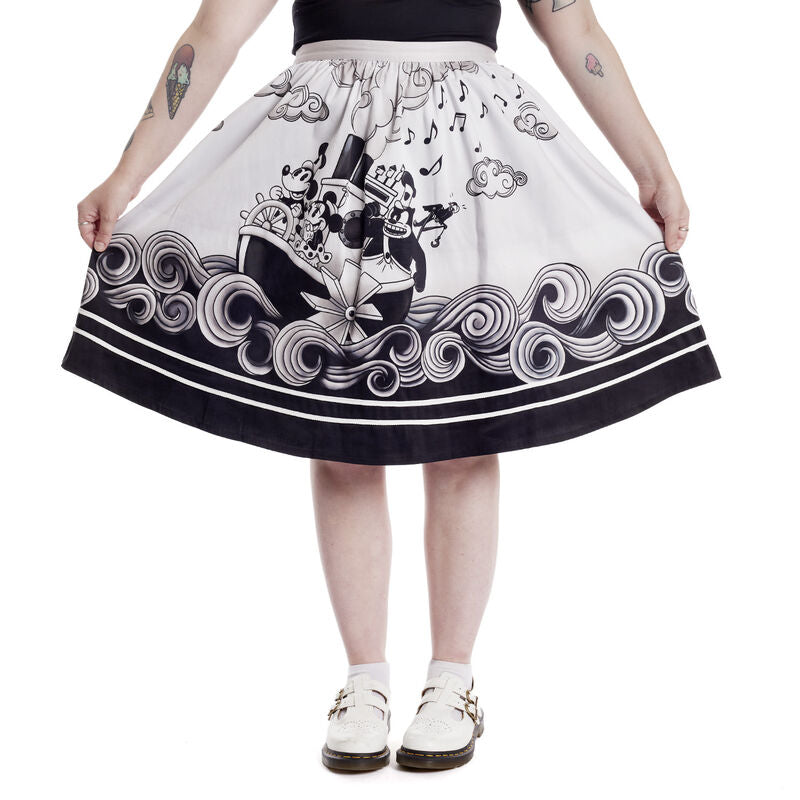Loungefly Stitch Shoppe Steamboat Willie Sandy Skirt