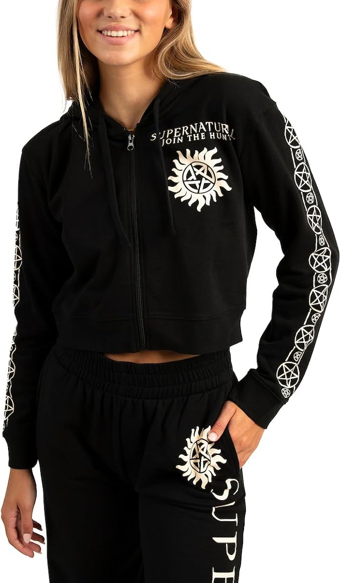 Supernatural Adult Zip Up Hoodie and Jogger Set