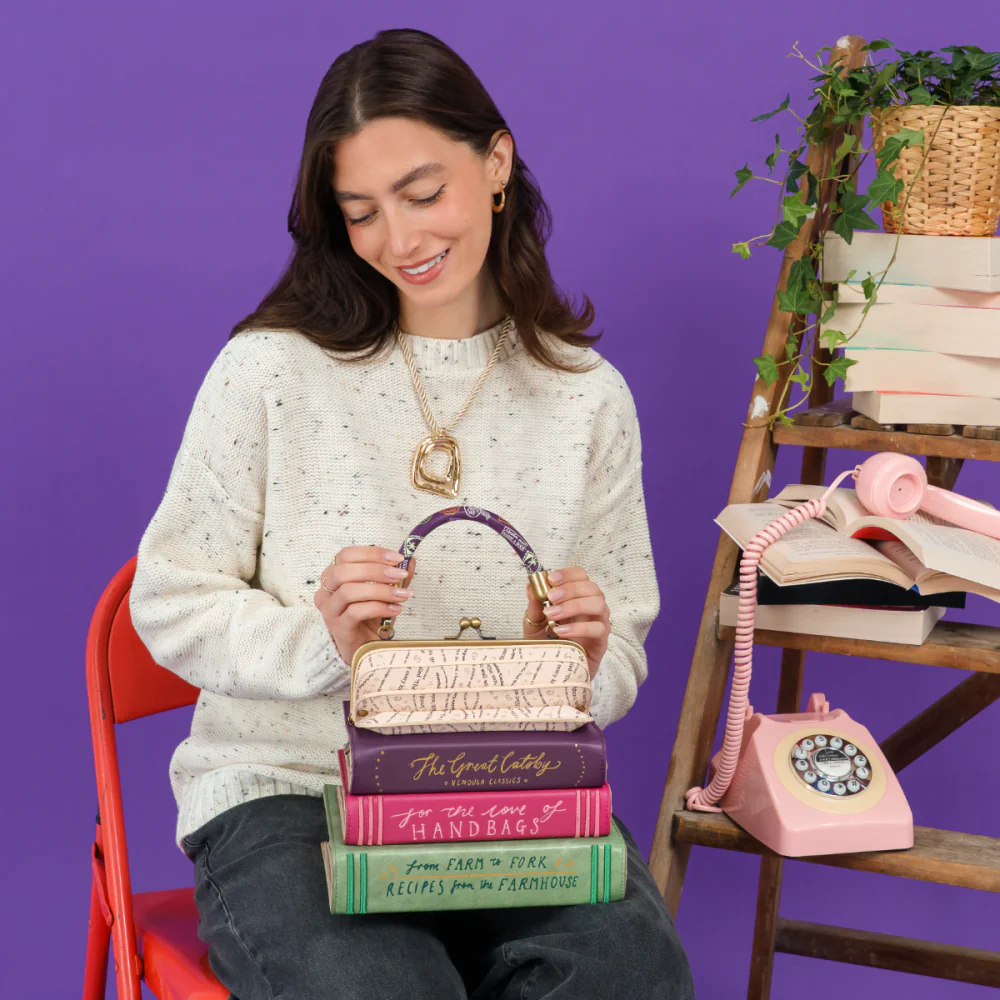 Vendula London Travelling Library Bookshop Turn The Page Bag-11