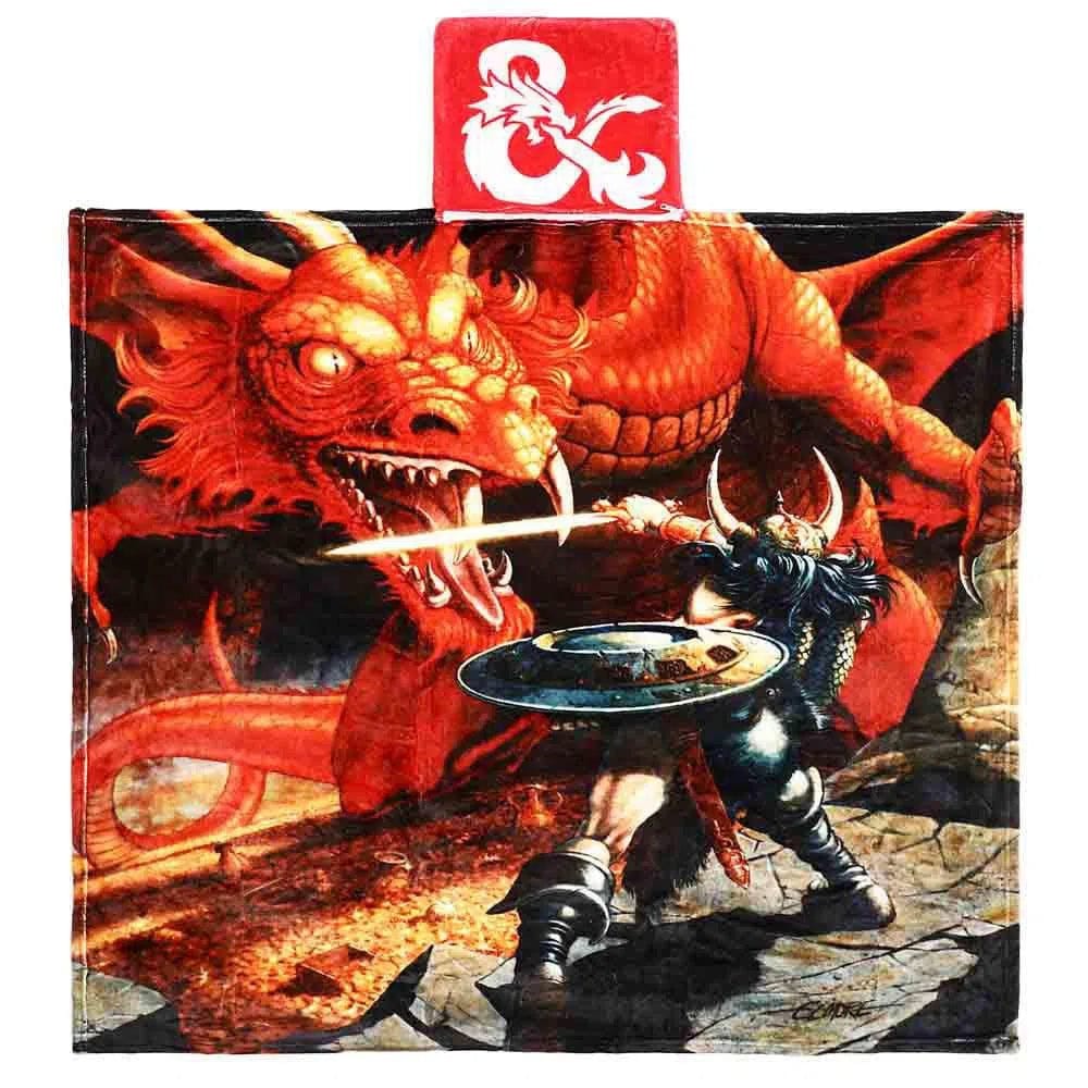 Dungeons & Dragons Original Game Cover Art Throw Pillow/ Blanket-1
