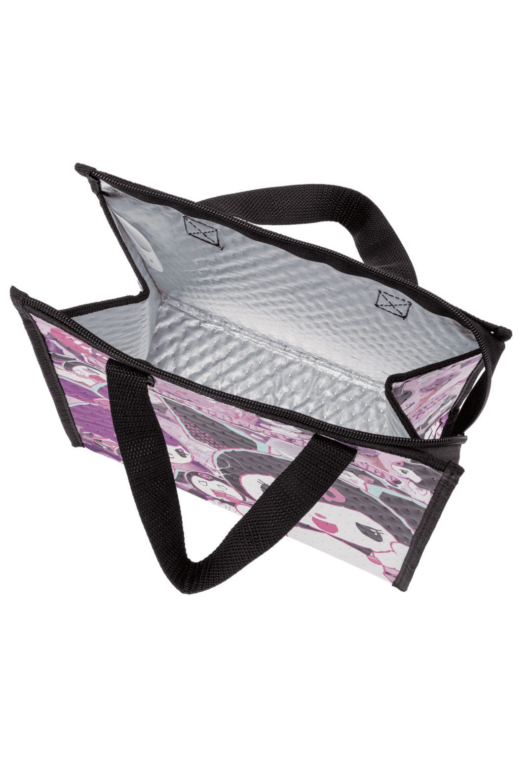 Skater Kuromi Thermal Insulated Bag with Zip Closure-zoom-2