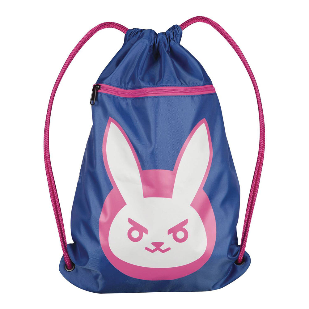 D.VA Overwatch J!NX Bunny Cinch Bag - Blue/Pink-1