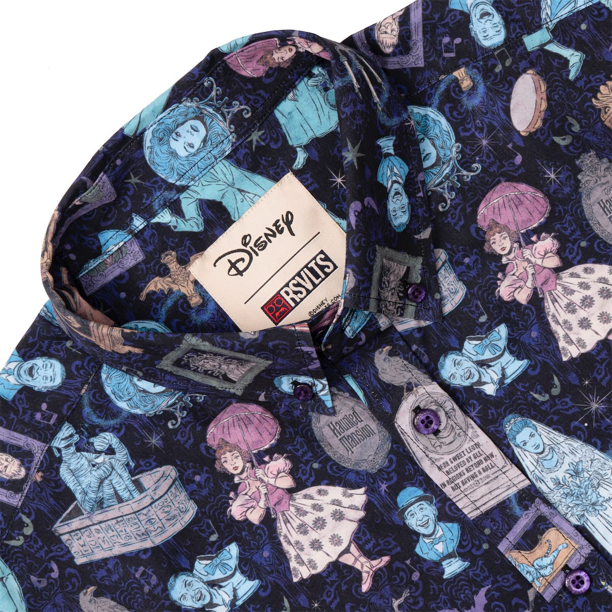 RSVLTS Disney's Haunted Mansion "Room for One More" – KUNUFLEX Short Sleeve Shirt-7