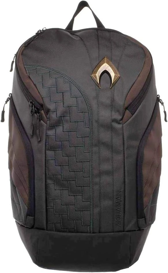 DC Comics Aquaman Superhero Built Up Laptop Backpack-zoom-1