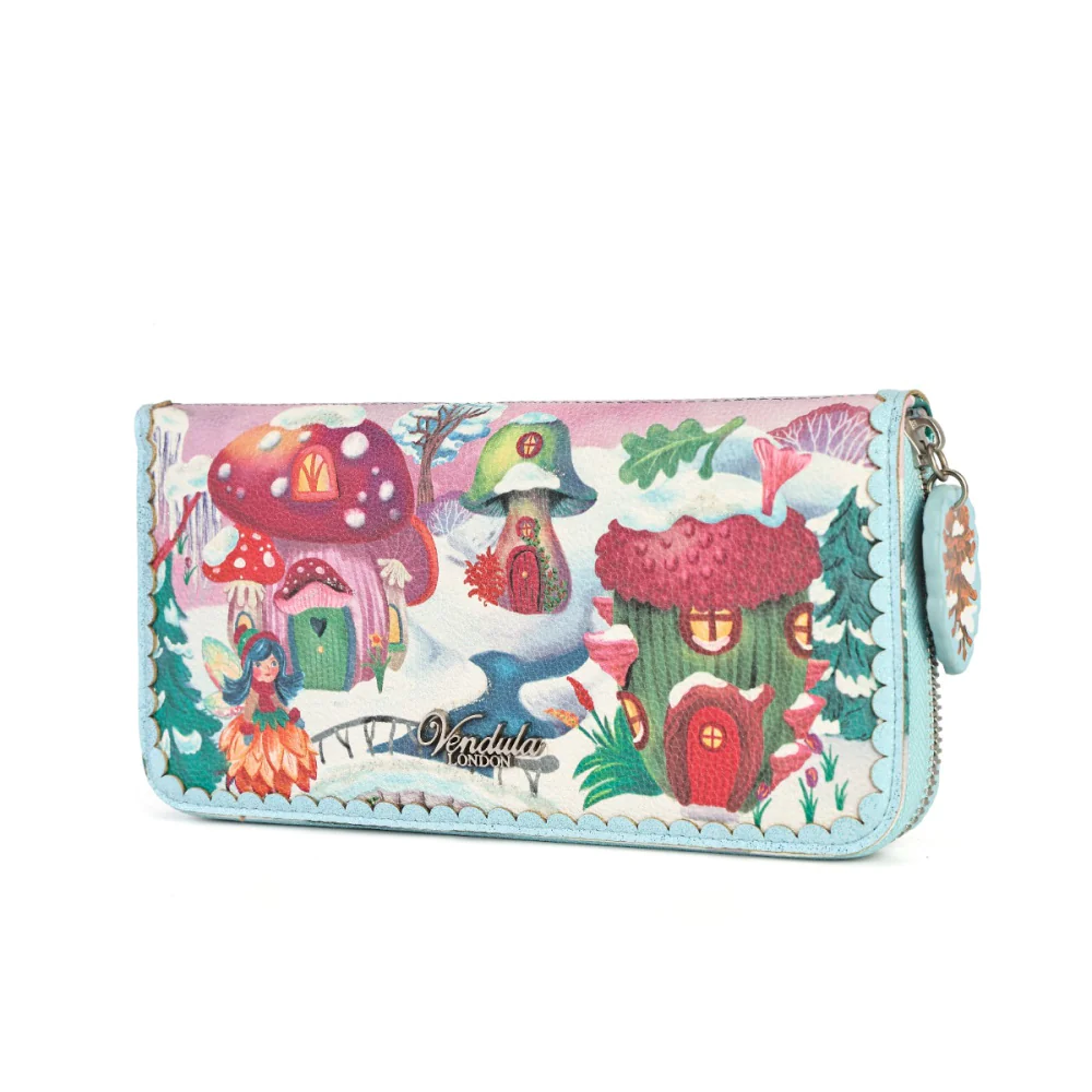 Vendula London Fairy Village Snowflake Large Ziparound Crossbody Wallet-zoom-10