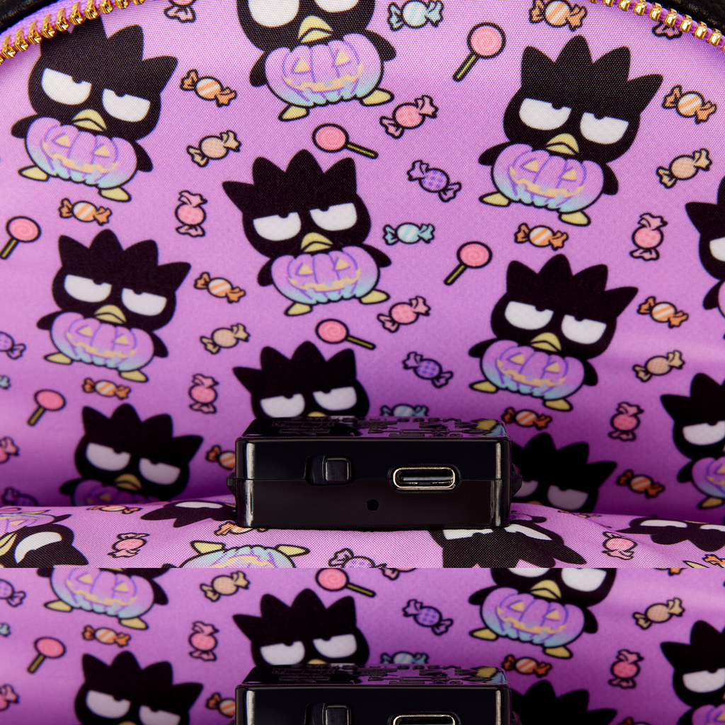 Loungefly Sanrio Badtz-Maru Pumpkin Light-Up Cosplay Mini Backpack