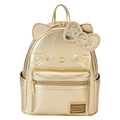 Loungefly Sanrio 50th Anniversary Hello Kitty Gold Mini Backpack