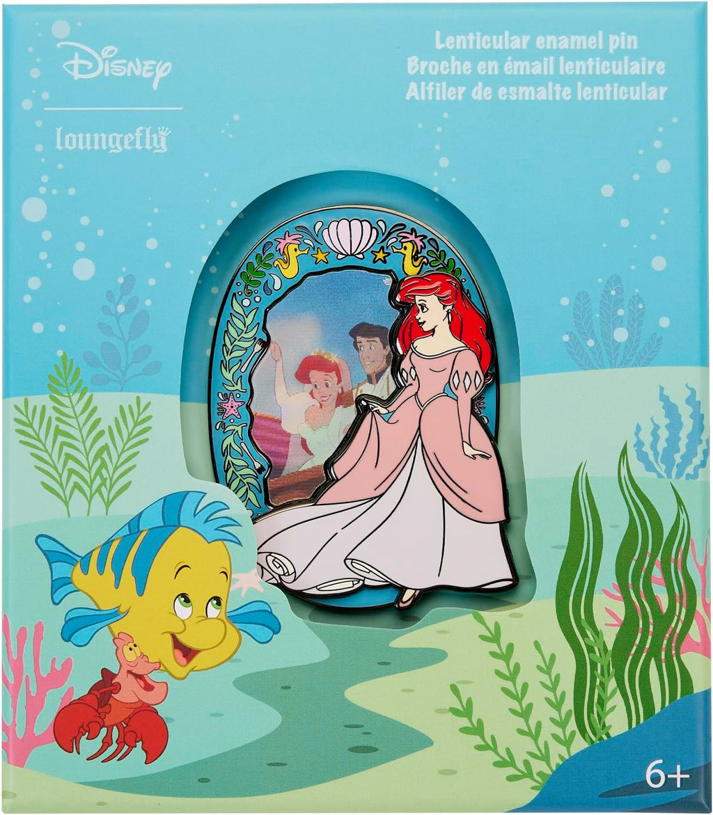 Loungefly Disney The Little Mermaid Princess Lenticular 3 Inch Pin