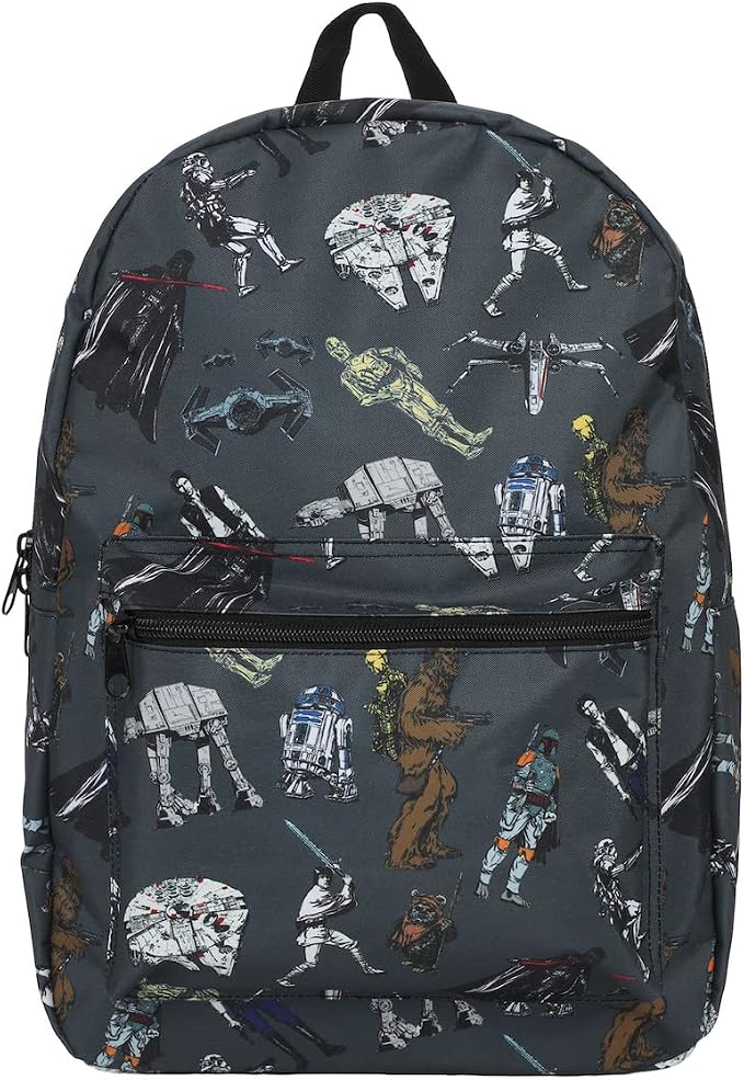 Bioworld Star Wars Multi Character AOP Adult 17" Laptop Backpack-1
