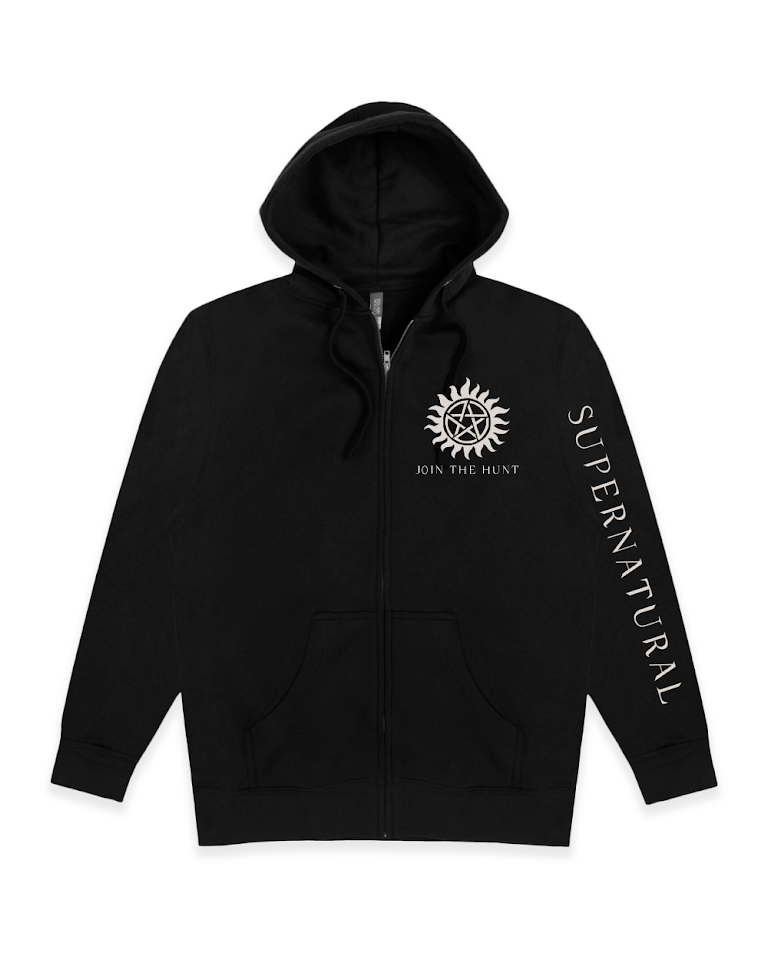 Supernatural Winchester Bros Join the Hunt zip up hoodie-3