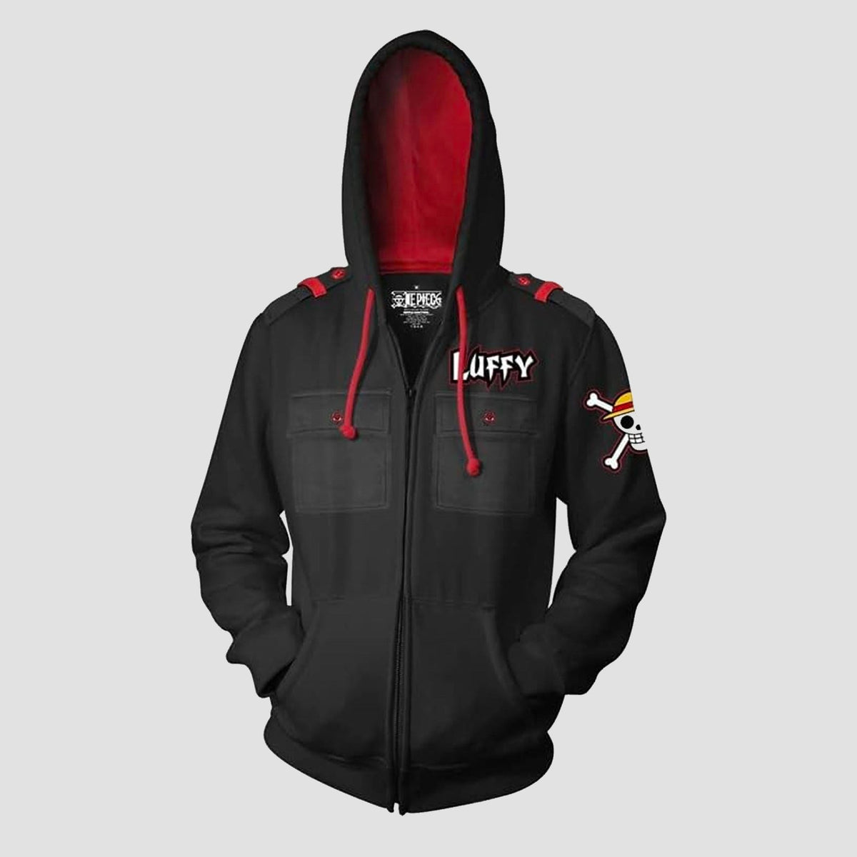 Monkey D. Luffy One Piece Military Style Premium Hoodie-zoom-2