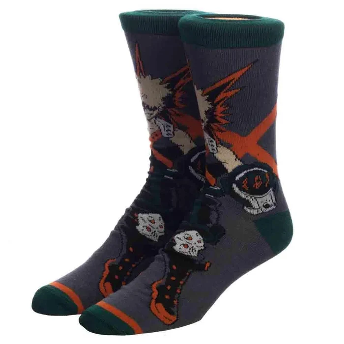 My Hero Academia Casual Crew Socks for Men 3-Pack-zoom-3
