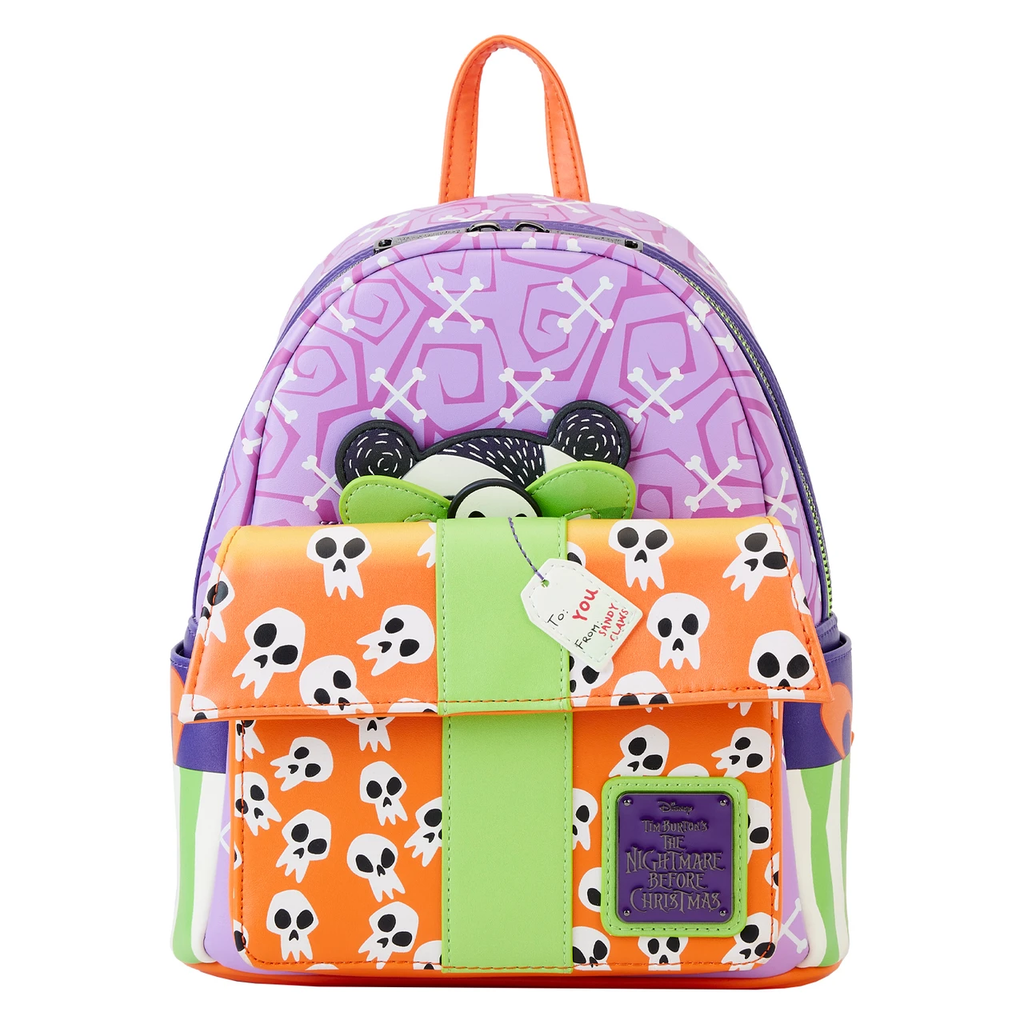 Loungefly  Nightmare Before Christmas Scary Teddy Present Mini Backpack