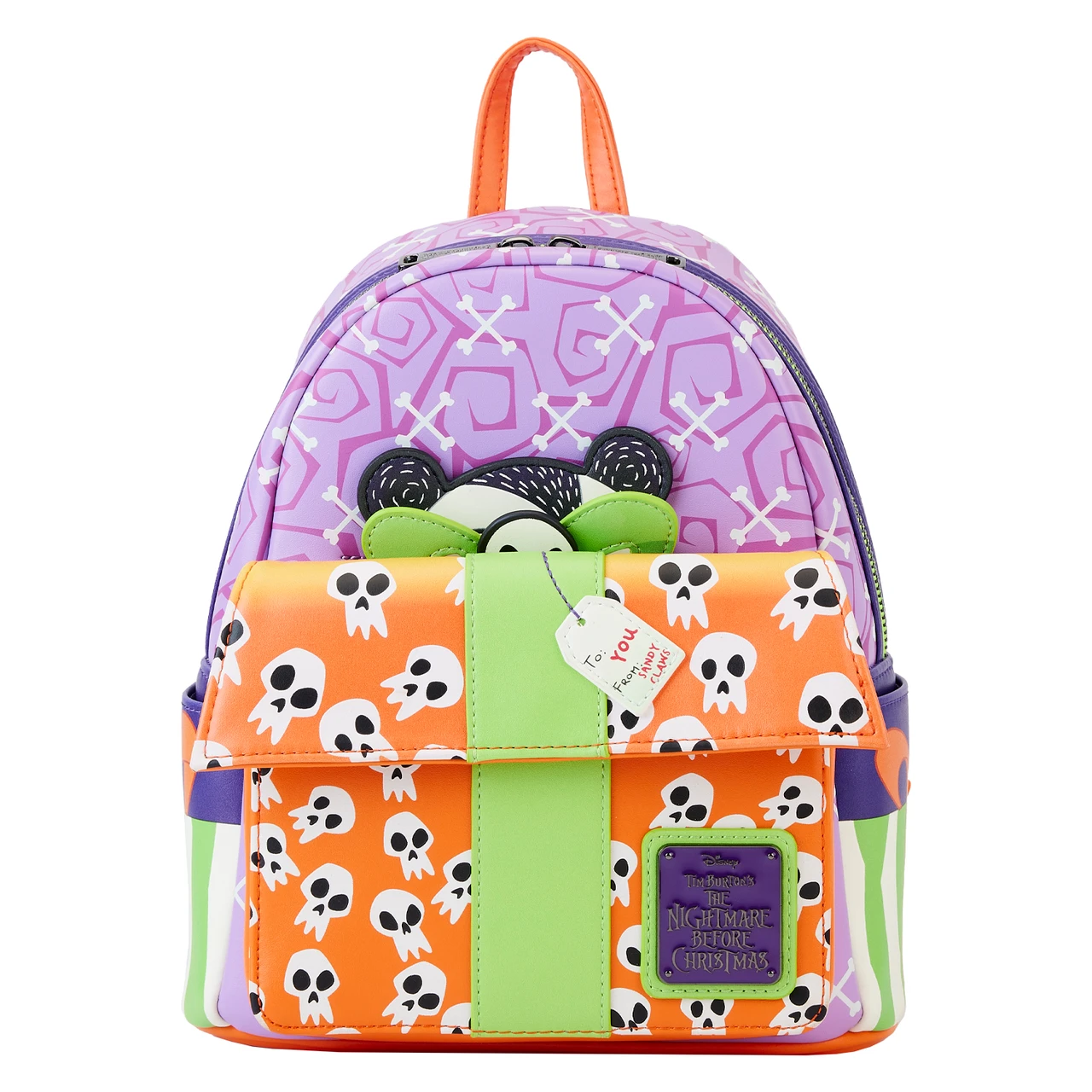 Loungefly  Nightmare Before Christmas Scary Teddy Present Mini Backpack-zoom-3