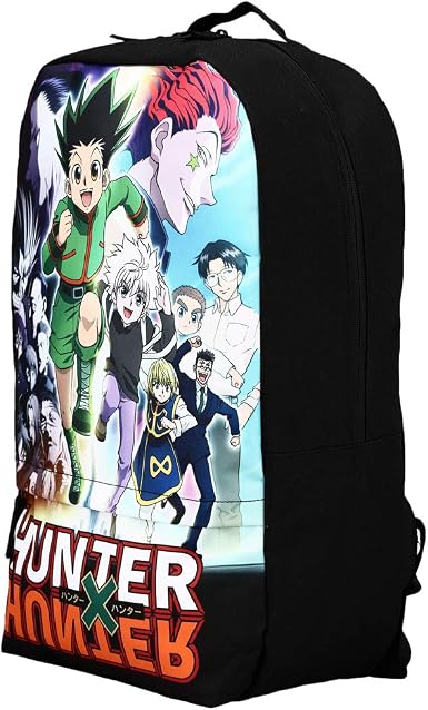 Hunter x Hunter Anime Cartoon Graphic Print Backpack with Laptop Pocket-zoom-3