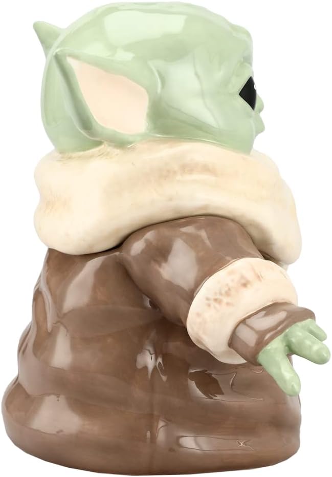 Star Wars The Mandalorian Baby Yoda Grogu Custom Ceramic Sculpted Cookie Jar