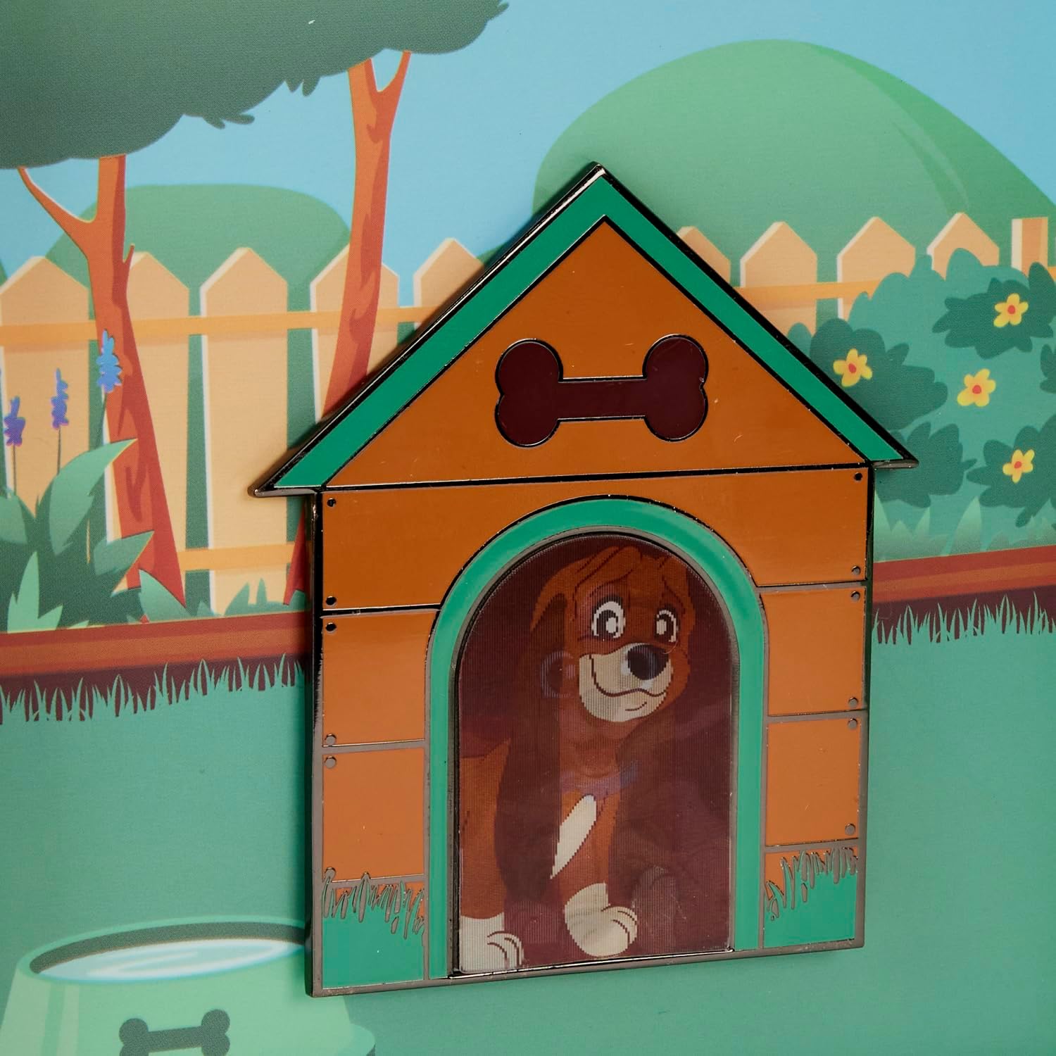 Loungefly Disney I Heart Disney Dogs Dog House 3" Collector Box Triple Lenticular Pin-zoom-5