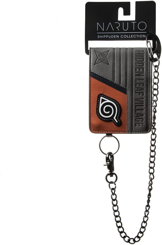 Naruto Hidden Leaf Village Bifold Wallet with Chain-zoom-6