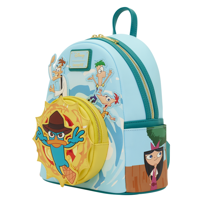 Loungefly Phineas & Ferb Light-Up Mini Backpack-zoom-7