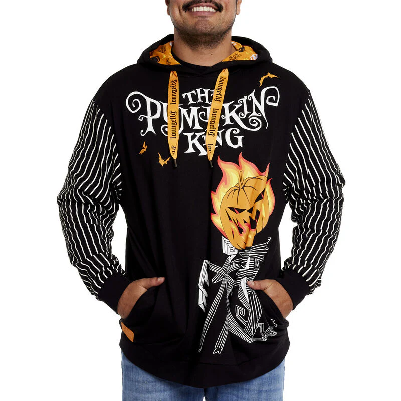 Loungefly Nightmare Before Christmas Pumpkin King Unisex Hoodie-1