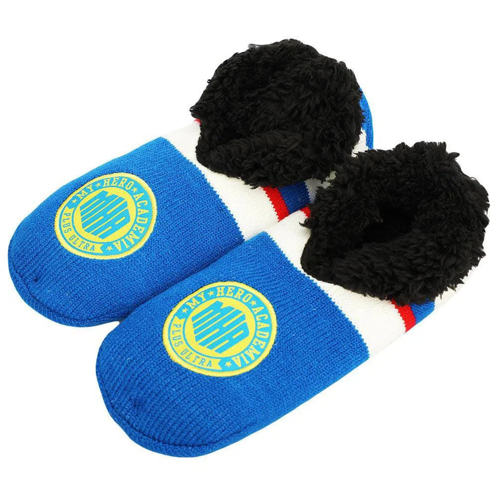 My Hero Academia - MHA "Plus Ultra" Fuzzy Footie Slipper Socks - Bioworld-1
