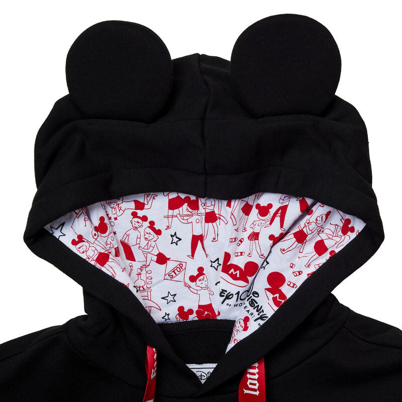 Loungefly Disney100 Mouseketeers Varsity Unisex Hoodie-15