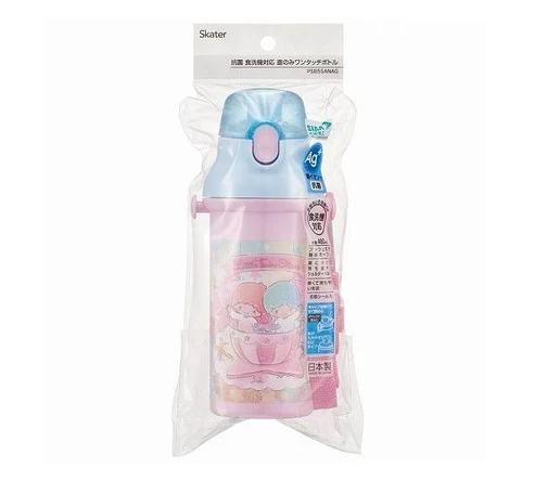 Sanrio Little Twin Stars Water Bottle with Strap 16.23oz-zoom-5