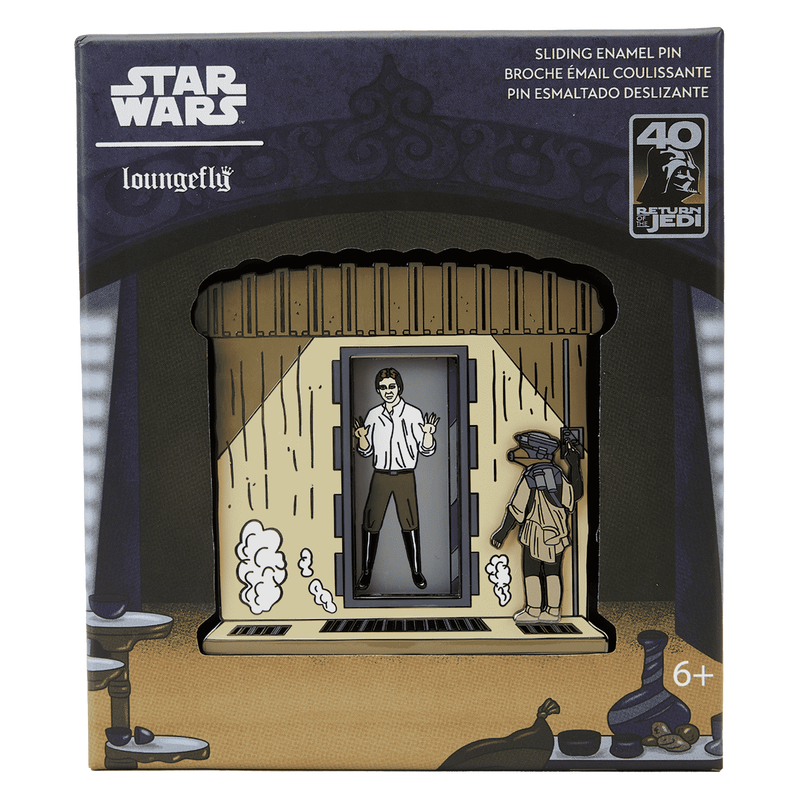 Loungefly Star Wars: Return of the Jedi 40th Anniversary Han Solo in Carbonite Sliding Pin